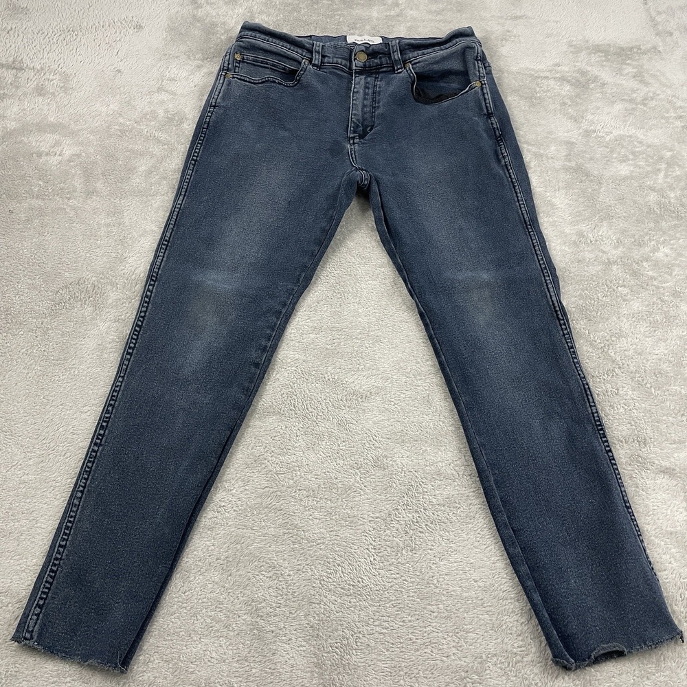 Rolla's Thin Captain Slim Fit Jeans Womens 32x32‎ Blue Dark Wash Stretch Grunge